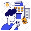 Home Discount House Discount Property Discount Icon