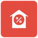 Discount Sale House Icon