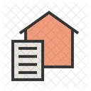 Document Paperwork Home Icon