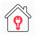 Home Electricity Supply Building Icon