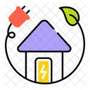 Home Electricity House Electricity Eco Electricity Icon