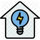 Home Electrification Flash Bulb Icon