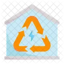 Green Energy Green Home Recycling Icon