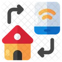 Home Exchange House Exchange Home Transfer Icon