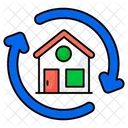 Home Exchange House Exchange Home Transfer Icon