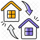 Home Exchange Real Estate Property Icon