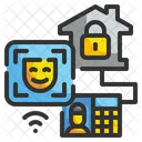 Home Face Lock Face Lock Face Scan Icon