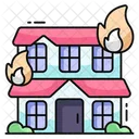 Home Fire House Fire Home Accident Icon