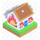 가정 화재  아이콘