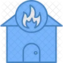 Home Fire Accident Alert Icon