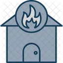 Home Fire Accident Alert Icon