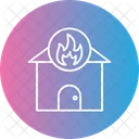 Home Fire Accident Alert Icon