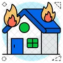 Home Fire House Fire Home Accident Icon