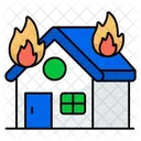 Home Fire House Fire Home Accident Icon