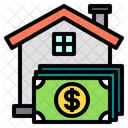 Geld für Zuhause  Symbol