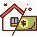 Geld für Zuhause  Symbol