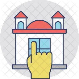 Home Hand Pointing  Icon