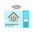 Home Hub Connected System Smart Home Assistant Icon
