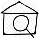 Home Magnifying Real Icon