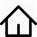 Interface Home Door Entrance Home House Map Roof Round Icon