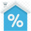 Home Percentage Sign Icon