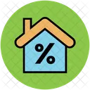 Home Percentage Sign Icon
