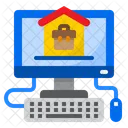 Home Work From Home Work Icon