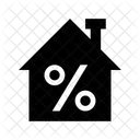 Home Percentage Sign Icon
