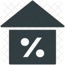 Home Percentage Sign Icon