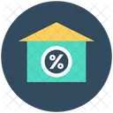 Home Percentage Sign Icon