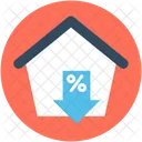 Home Percentage Sign Icon