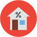 Home Percentage Sign Icon