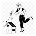 Home Inspection Checking Investigation Icon