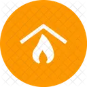 Insurance Home Fire Icon