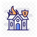 Fire Home Insurance Icon