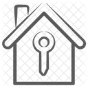 Home Key Home Access Real Estate Icon