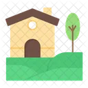 Scene Scenery Farmhouse Icon