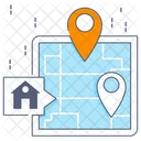 Home Location Navigation Building Location Icon