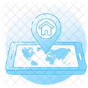 House Location Home Location Building Address Icon