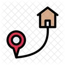 House Location Tracking Icon