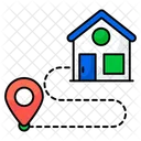 Home Location House Location Home Direction Icon