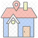 Home Location Lineal Color Icon Icon