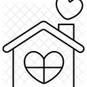 Home Love Heart Love Valentine Icon