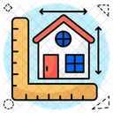 Home Measurement House Measurement Home Dimensions Icon