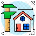 Home Measurement House Measurement Home Dimensions Icon