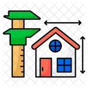 Home Measurement House Measurement Home Dimensions Icon