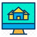 Online Selling Home Online Selling House Advertising Of Home Icon