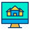 Online Selling Home Online Selling House Advertising Of Home Icon