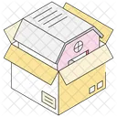 Home Moving Home Shifting Property Icon