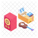 Speakers Headphones Turntables Icon